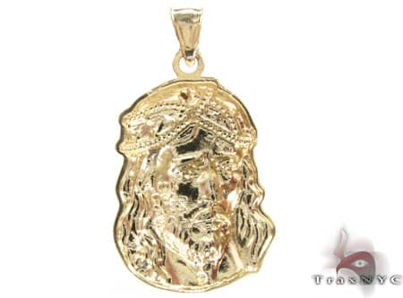 Small Jesus Head Pendant 12651 - Image 4