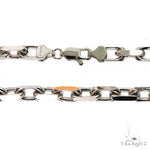 14k White Gold Solid Anchor link chain 4.8mm 22 inches   68381 - Image 5