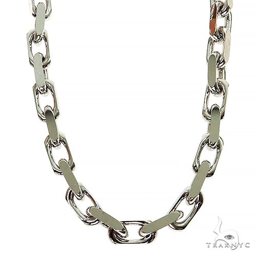 14k White Gold Solid Anchor link chain 4.8mm 22 inches   68381 - Image 2