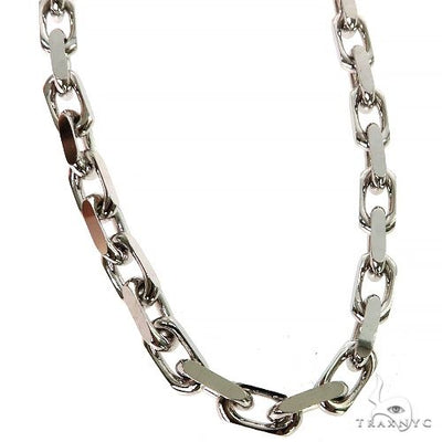 14k White Gold Solid Anchor link chain 4.8mm 22 inches   68381 - Image 1