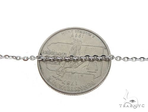 14K WG Mirror Rolo Chain 24 Inches 1mm   65591 - Image 3