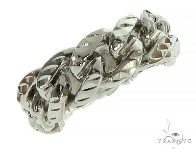 14K Diamond Cut Cuban Link Ring 66164 - Image 1