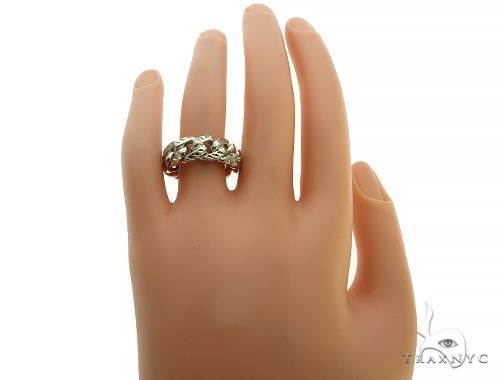 14K Diamond Cut Cuban Link Ring 66164 - Image 5