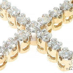 14K Gold  Diamond Cross Set 66287 - Image 4