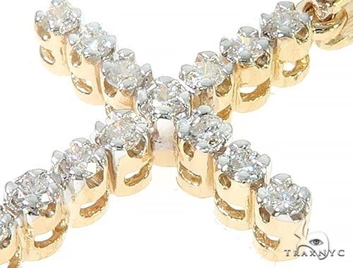 14K Gold  Diamond Cross Set 66287 - Image 4