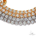 14K Gold 2 Tone Tennis Chain 67654 - Image 3