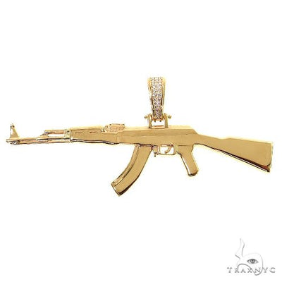 14K Gold AK-47 Pendant 68874 - Image 1