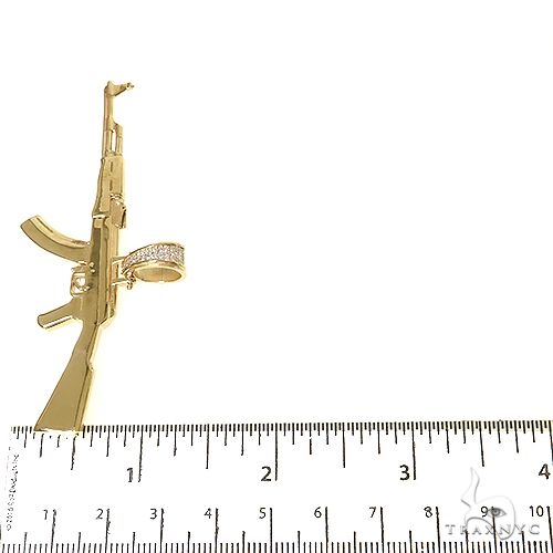 14K Gold AK-47 Pendant 68874 - Image 5