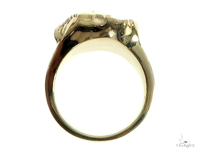 14K Gold African Lion Face Ring 66347 - Image 6