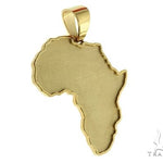 14K Gold African Pendant 66321 - Image 2