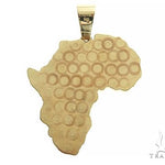 14K Gold African Pendant 66321 - Image 3