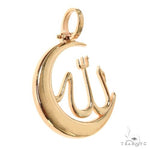 14K Gold Allah Moon Pendant 67397 - Image 2