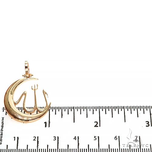 14K Gold Allah Moon Pendant 67397 - Image 5