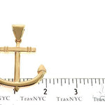 14K Gold Anchor Pendant 66256 - Image 4