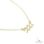 14K Gold Aquarius  Diamond Necklace 66712 - Image 2