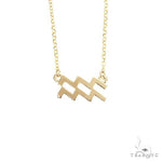 14K Gold Aquarius  Diamond Necklace 66712 - Image 3