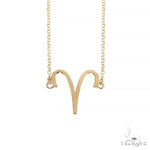 14K Gold Aries Diamond Necklace 66716 - Image 3