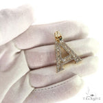 14K Gold Baguette Diamond Initial Letter 69049 - Image 7