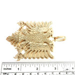 14K Gold Big Albanian Eagle 66783 - Image 4