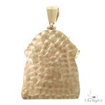 14K Gold Large Blood Dripping Jesus Face  Pendant 66481 - Image 3