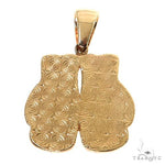 14K Gold Boxing Gloves Pendant 67593 - Image 4