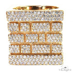 14K Gold Brick City Diamond Ring 68776 - Image 2