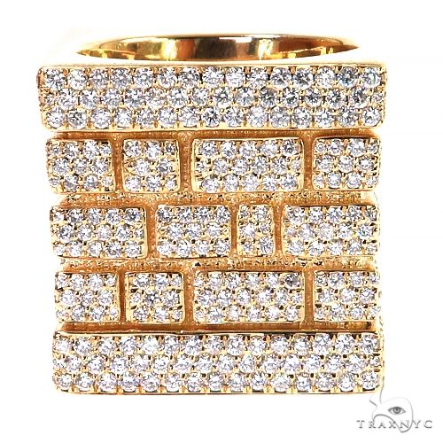 14K Gold Brick City Diamond Ring 68776 - Image 2