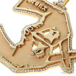14K Gold Bronx Diamond Pendant 67395 - Image 3