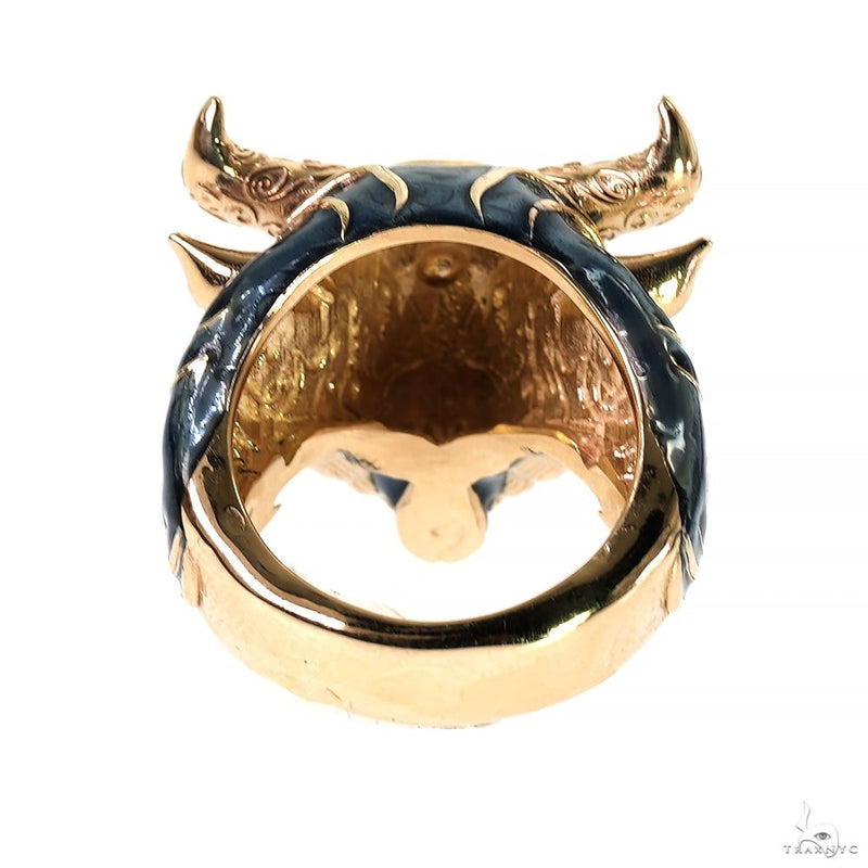 10K Gold Bull Taurus Ring 70060 - Image 4