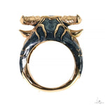 10K Gold Bull Taurus Ring 70060 - Image 5