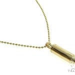 14K Gold Bullet Pendant Set 66353 - Image 2