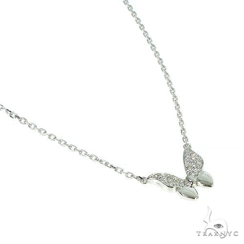 14K Gold Diamond Necklace 66400 - Image 2