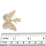 14K Gold Butterfly Diamond Pendant 66759 - Image 4