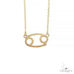 14K Gold Cancer Diamond Necklace 66717 - Image 3