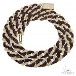 14K Gold Ceramic Diamond Miami Cuban n 68176 - Image 2