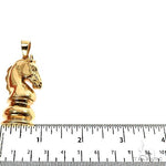 14K Gold Chess Knight Pendant 67547 - Image 6