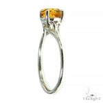 14K Gold Citrin Solitaire Engagement Ring 66428 - Image 2