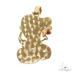 14K Gold Cobra Pendant 67351 - Image 4
