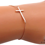 14K Gold Cross Crucifix Bracelet 34900 - Image 8