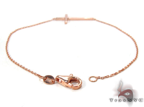 14K Gold Cross Crucifix Bracelet 34900 - Image 2