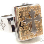 14K Gold Cross Crucifix Ring 35207 - Image 1