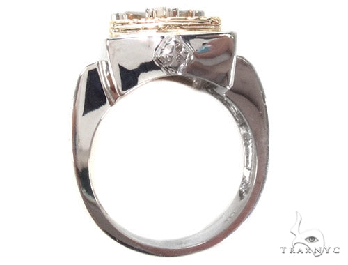 14K Gold Cross Crucifix Ring 35207 - Image 5