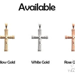 14K Gold Crucifix Cross Pendant 66657 - Image 7