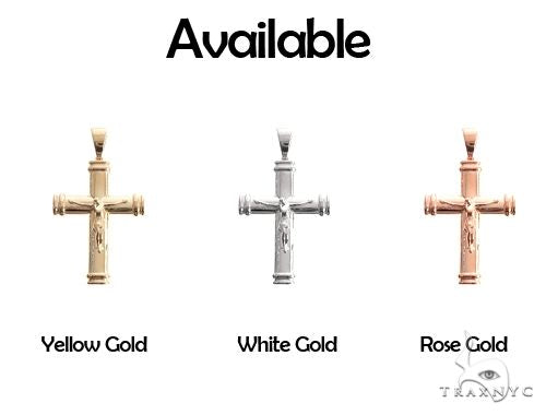 14K Gold Crucifix Cross Pendant 66657 - Image 7