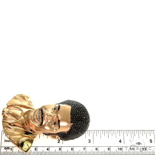 14K Gold Custom Made 3D Face Pendant 66586 - Image 6