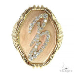 14K Gold Custom Made B Ring 66370 - Image 2