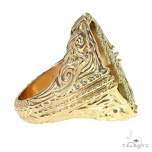 14K Gold Custom Made B Ring 66370 - Image 4