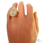 14K Gold Custom Made B Ring 66370 - Image 7