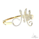 14K Gold Custom Made Bangle Bracelet 66590 - Image 2