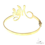 14K Gold Custom Made Bangle Bracelet 66590 - Image 5